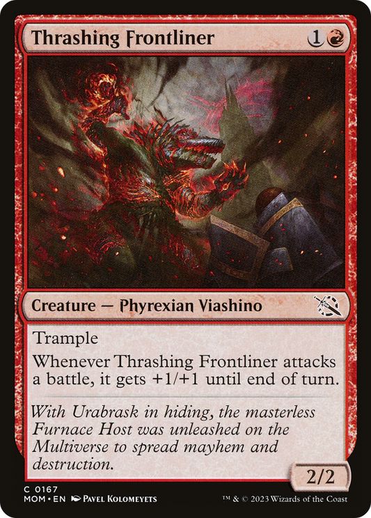 Thrashing Frontliner [March of the Machine] [Foil]