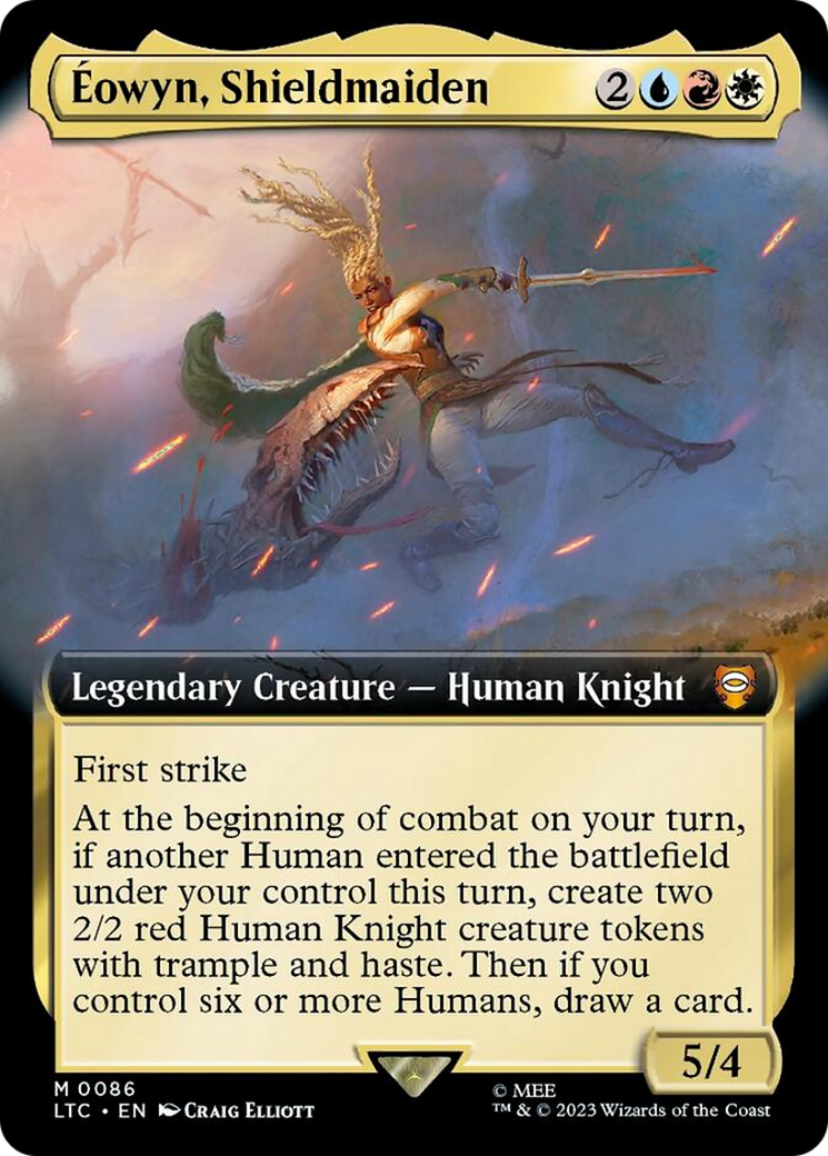 Eowyn, Shieldmaiden (Extended Art) [The Lord of the Rings: Tales of Middle-Earth Commander] [Foil]