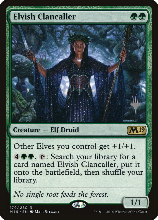 Elvish Clancaller (Promo Pack) [Core Set 2019 Promos] [Foil]