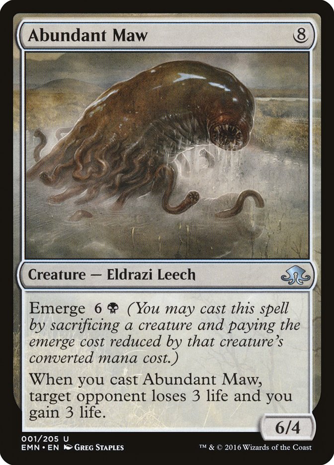 Abundant Maw [Eldritch Moon] [Foil]