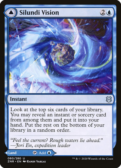 Silundi Vision // Silundi Isle [Zendikar Rising] [Foil]