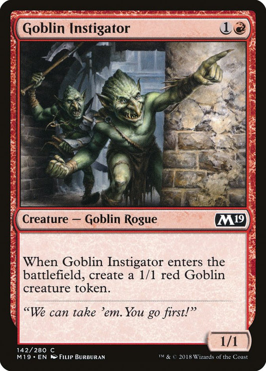 Goblin Instigator [Core Set 2019] [Foil]
