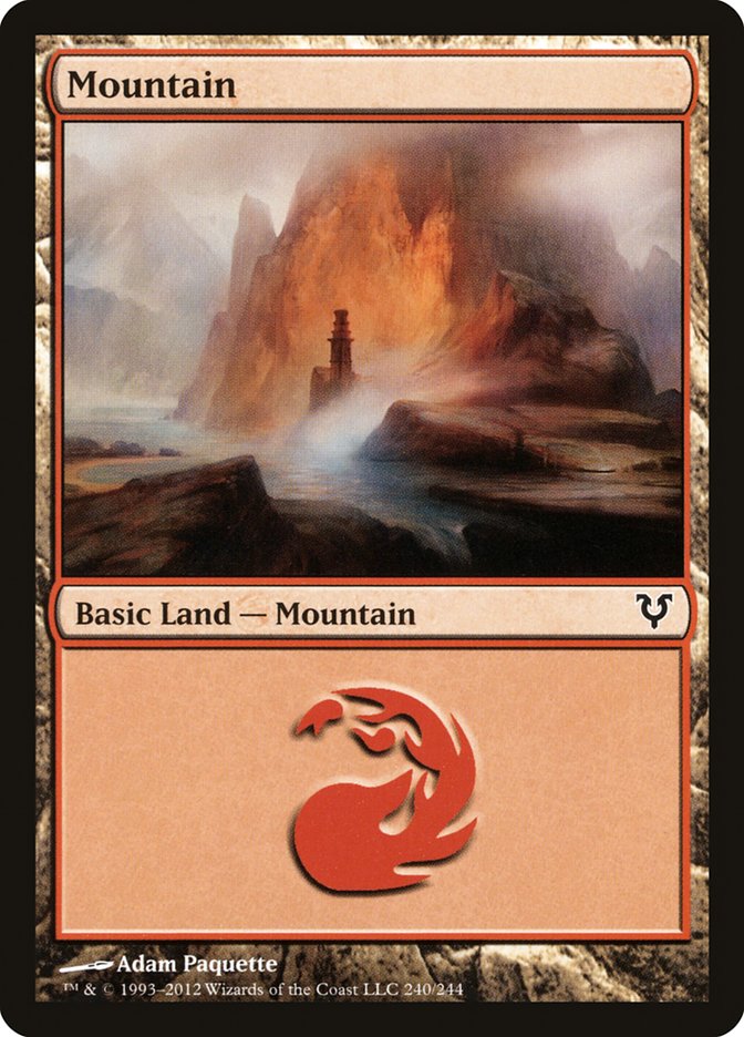 Mountain (240) [Avacyn Restored] [Foil]