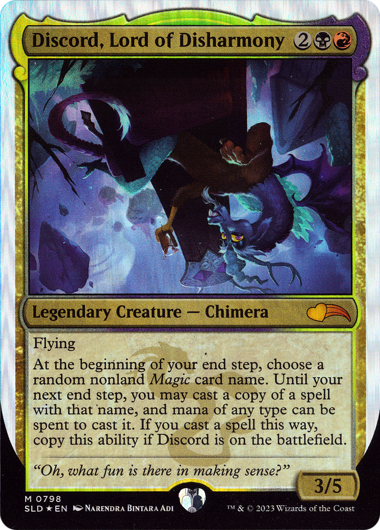 Discord, Lord of Disharmony [Secret Lair Drop Series] [Foil]