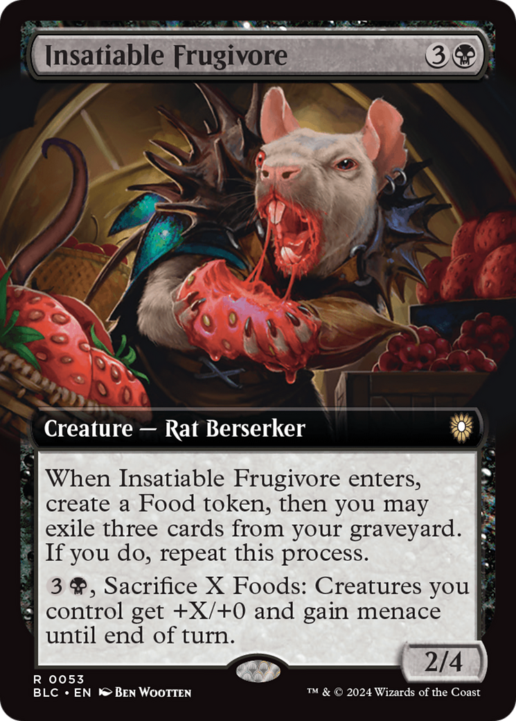 Insatiable Frugivore (Extended Art) [Bloomburrow Commander] [Foil]