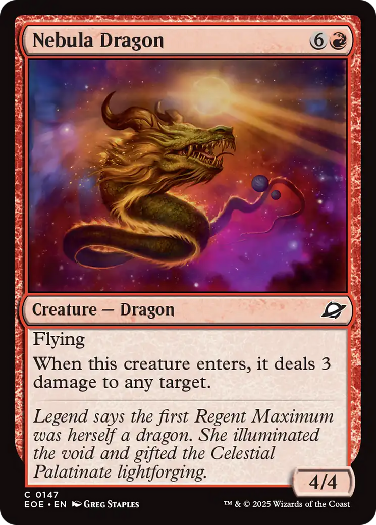 Nebula Dragon [Edge of Eternities] [Foil]