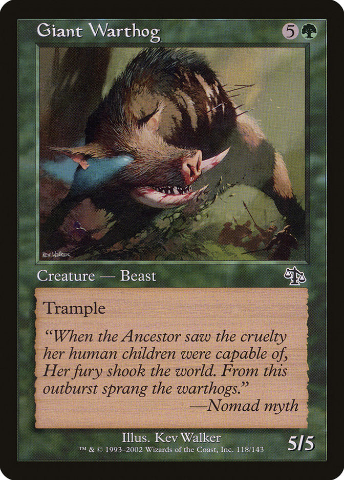 Giant Warthog [Judgment] [Foil]