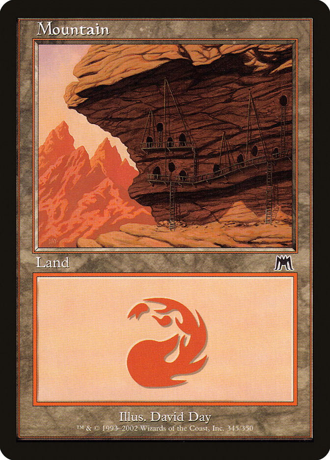 Mountain (345) [Onslaught] [Foil]