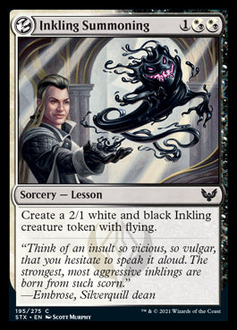 Inkling Summoning [Strixhaven: School of Mages] [Foil]