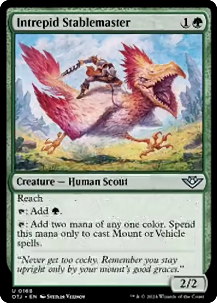 Intrepid Stablemaster [Outlaws of Thunder Junction] [Foil]