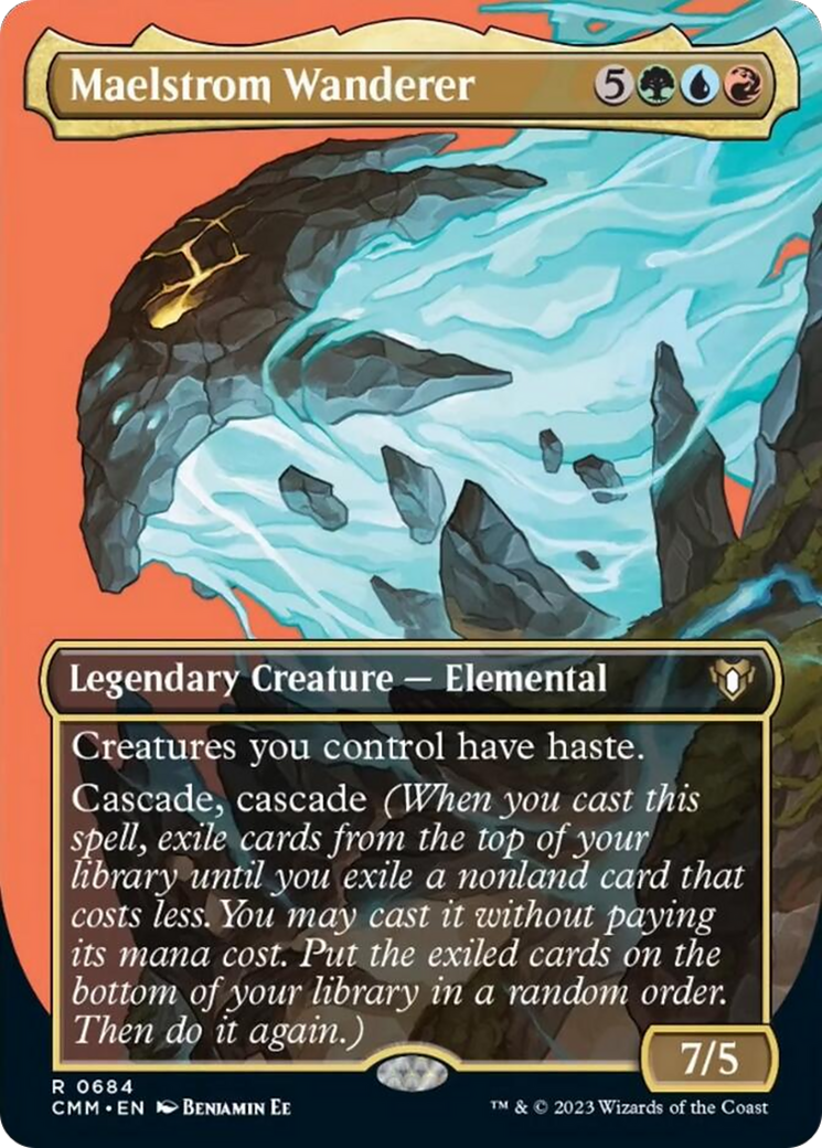 Maelstrom Wanderer (Borderless Profile) [Commander Masters] [Foil]