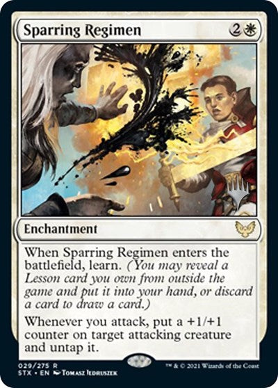 Sparring Regimen (Promo Pack) [Strixhaven: School of Mages Promos] [Foil]