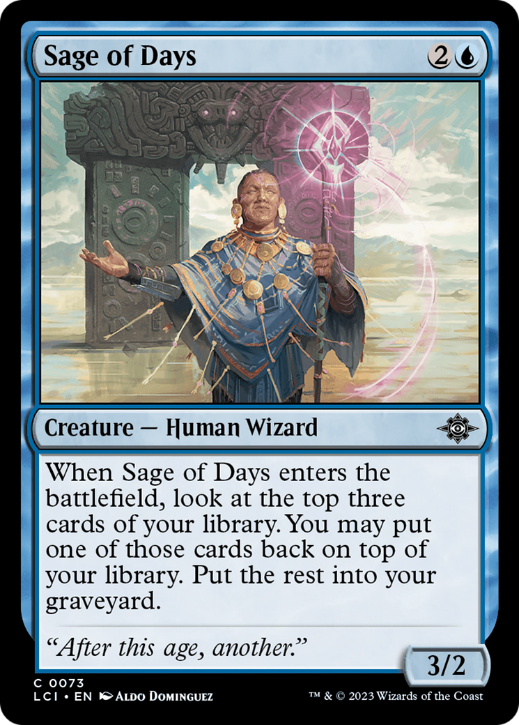 Sage of Days [The Lost Caverns of Ixalan] [Foil]