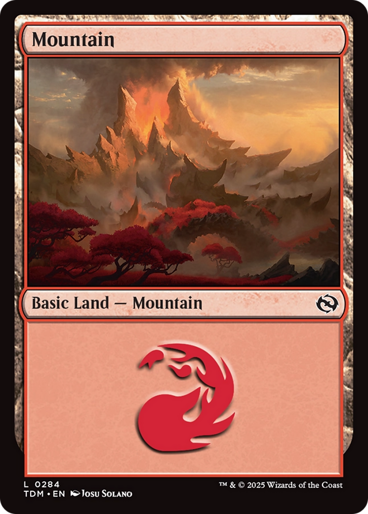 Mountain (0284) [Tarkir: Dragonstorm] [Foil]