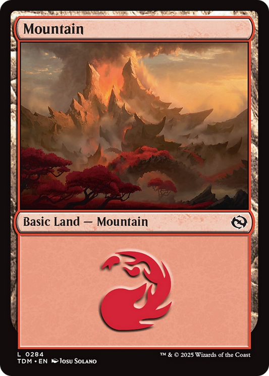 Mountain (0284) [Tarkir: Dragonstorm] [Foil]