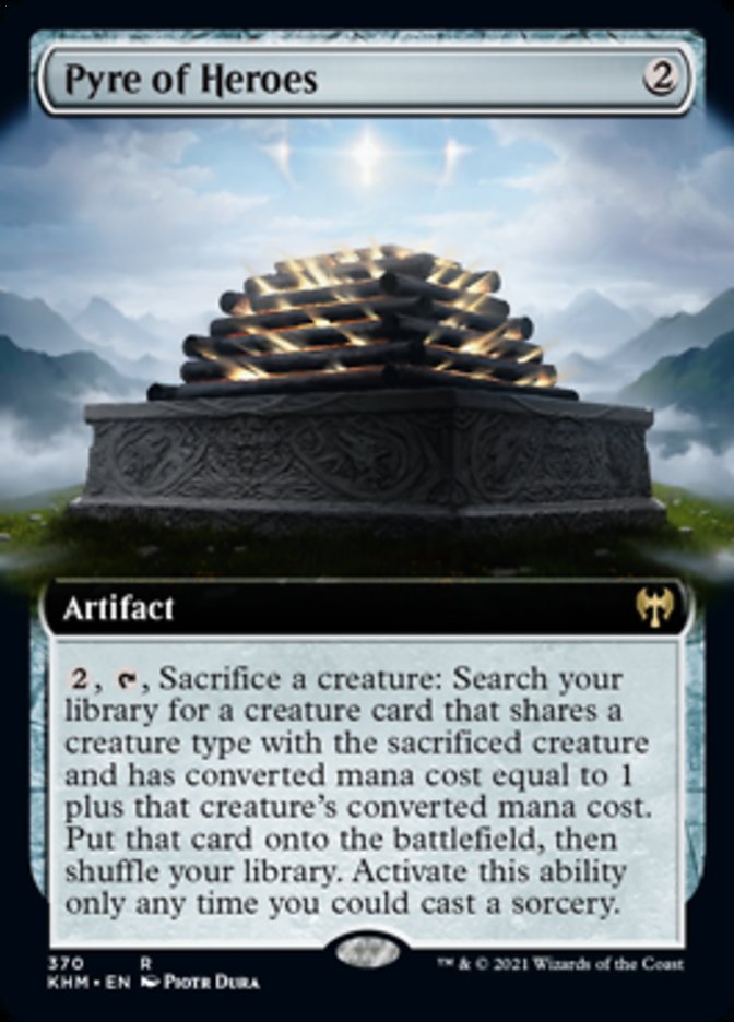 Pyre of Heroes (Extended Art) [Kaldheim] [Foil]