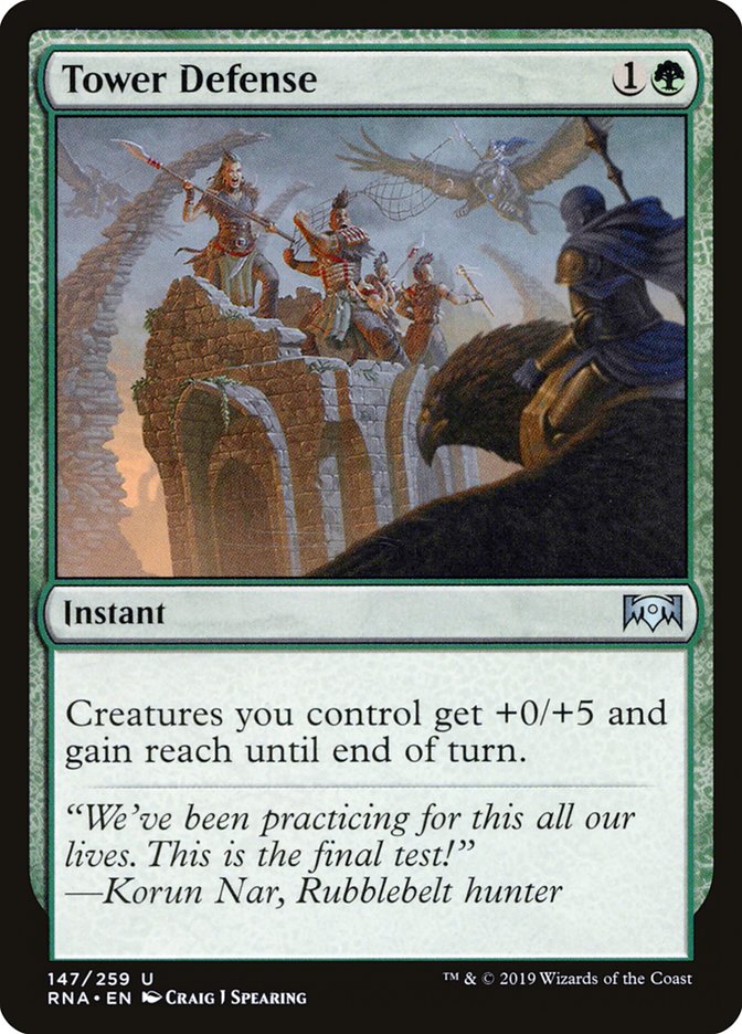 Tower Defense [Ravnica Allegiance] [Foil]