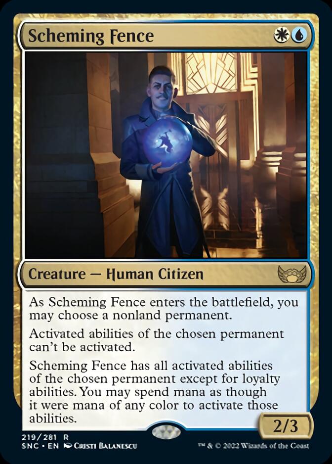 Scheming Fence [Streets of New Capenna] [Foil]