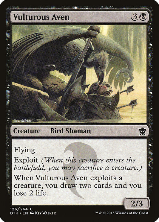 Vulturous Aven [Dragons of Tarkir] [Foil]