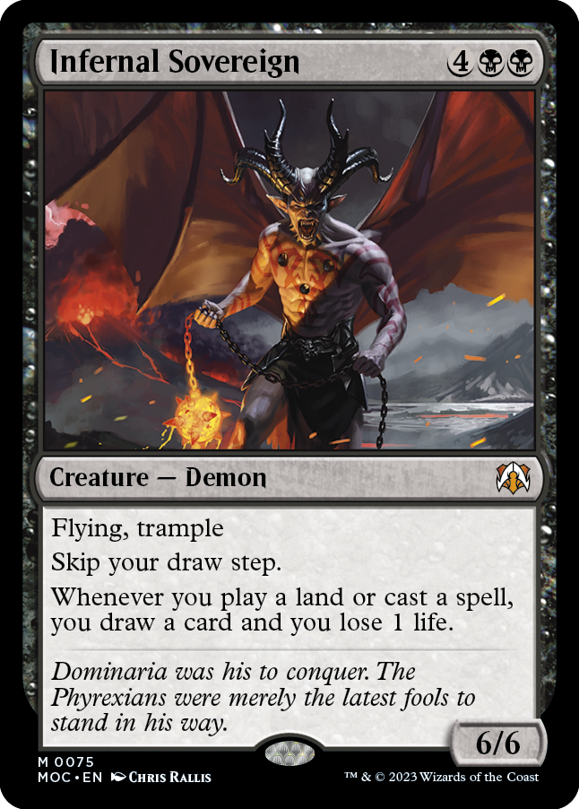 Infernal Sovereign [March of the Machine Commander] [Foil]