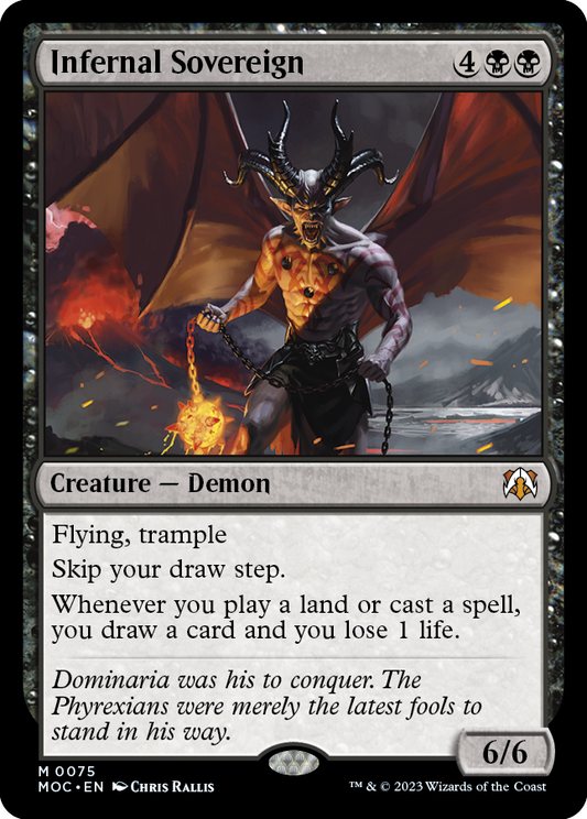 Infernal Sovereign [March of the Machine Commander] [Foil]