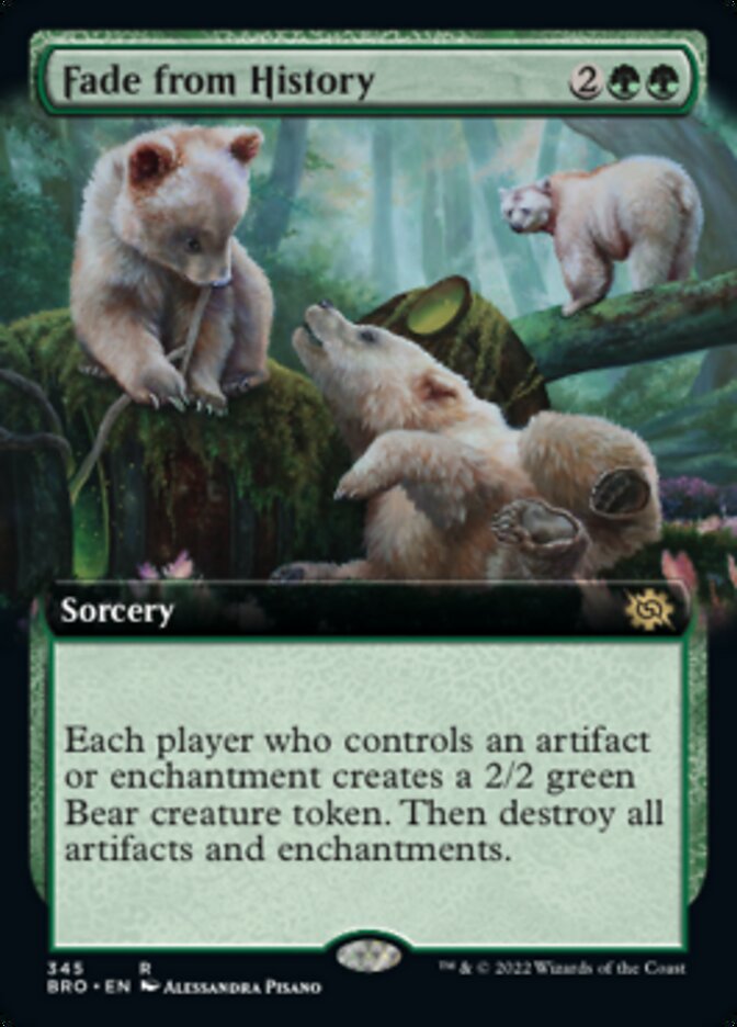 Fade from History (Extended Art) [The Brothers' War] [Foil]