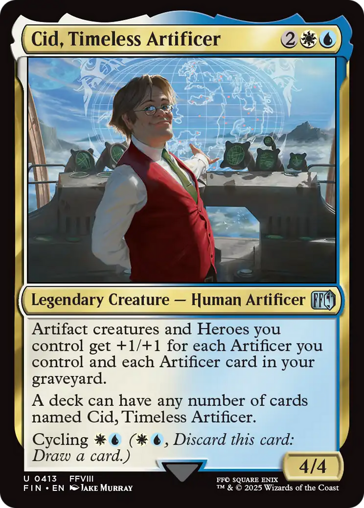 Cid, Timeless Artificer (0413) [FINAL FANTASY] [Foil]