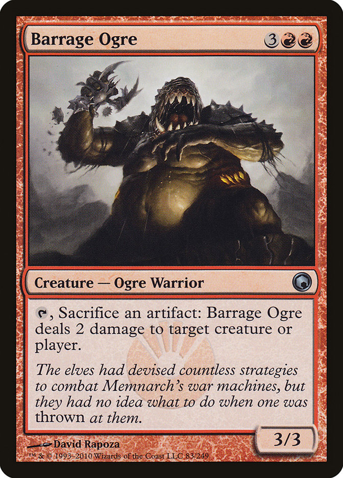 Barrage Ogre [Scars of Mirrodin] [Foil]