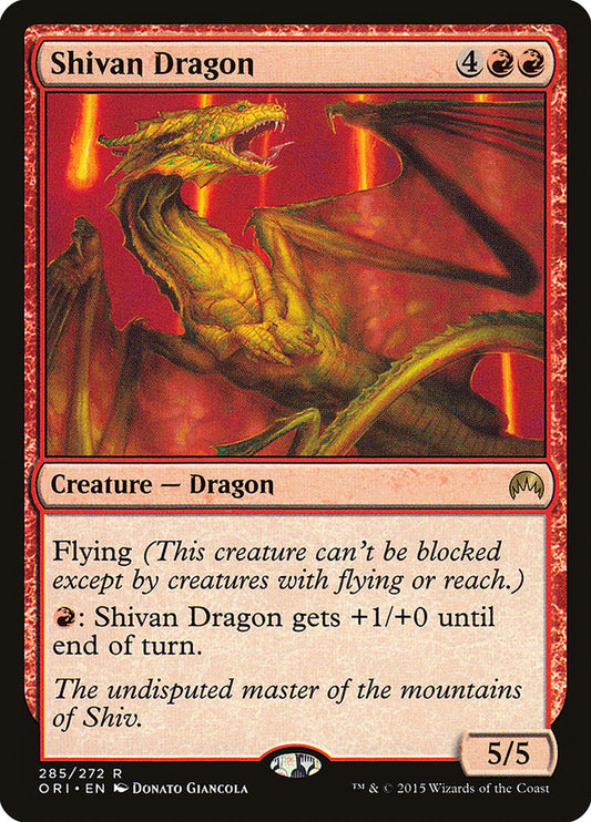 Shivan Dragon [Magic Origins] [Foil]