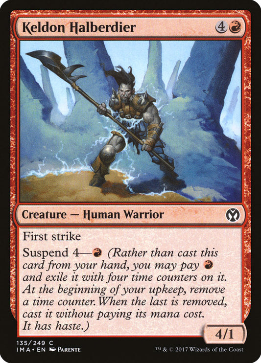 Keldon Halberdier [Iconic Masters] [Foil]