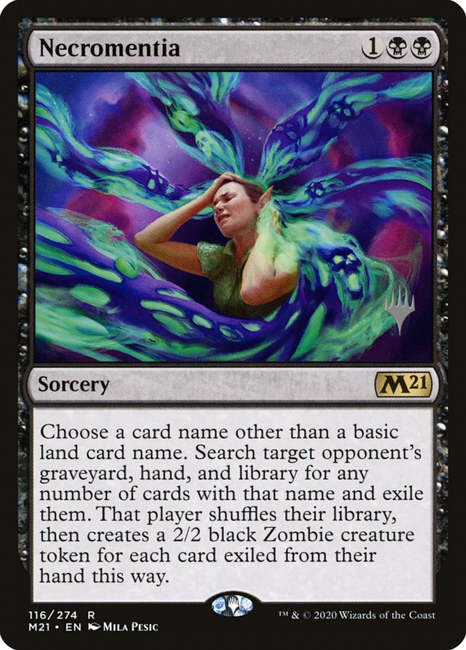 Necromentia (Promo Pack) [Core Set 2021 Promos] [Foil]