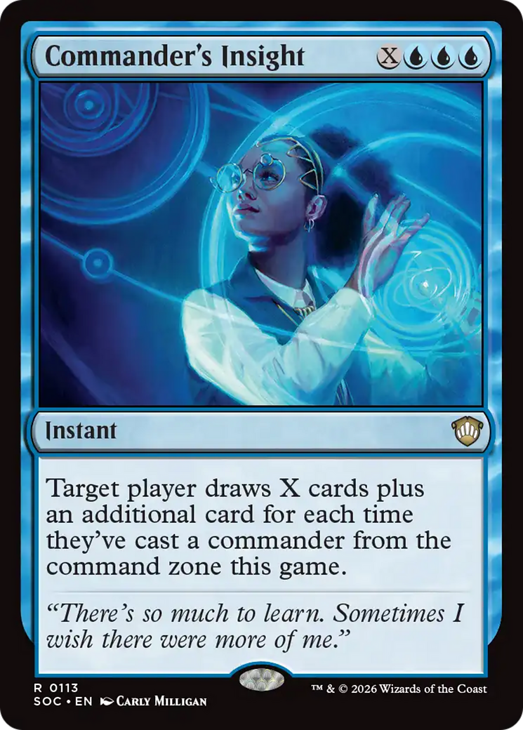 Commander's Insight [Secrets of Strixhaven Commander] [Foil]