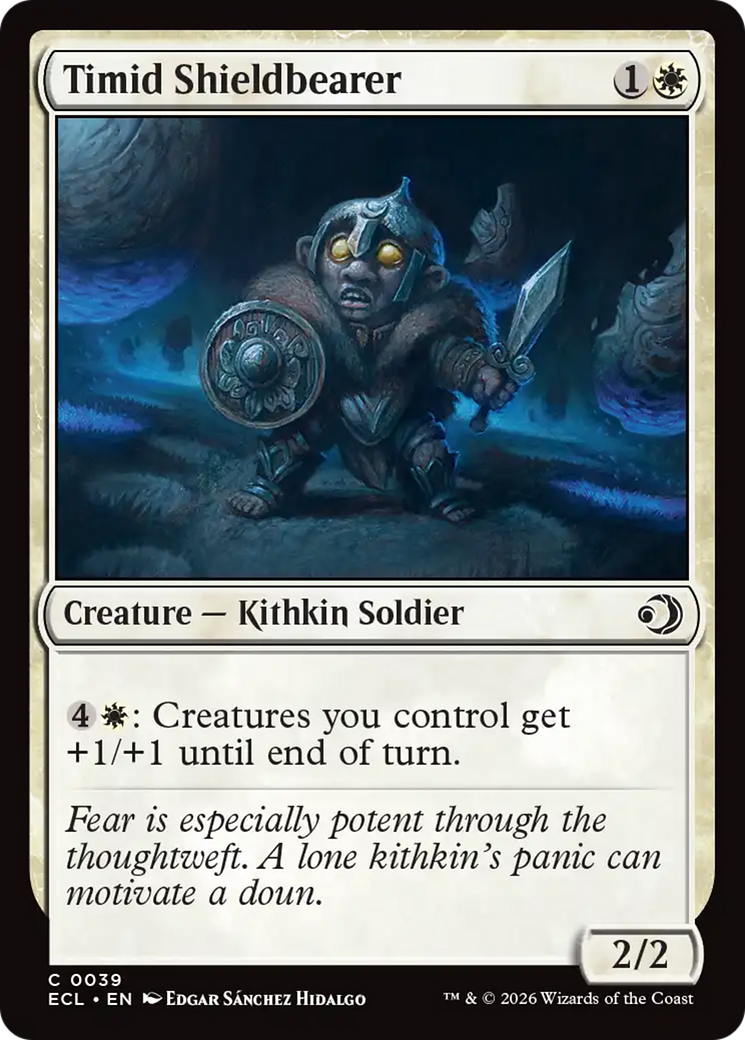 Timid Shieldbearer [Lorwyn Eclipsed] [Foil]