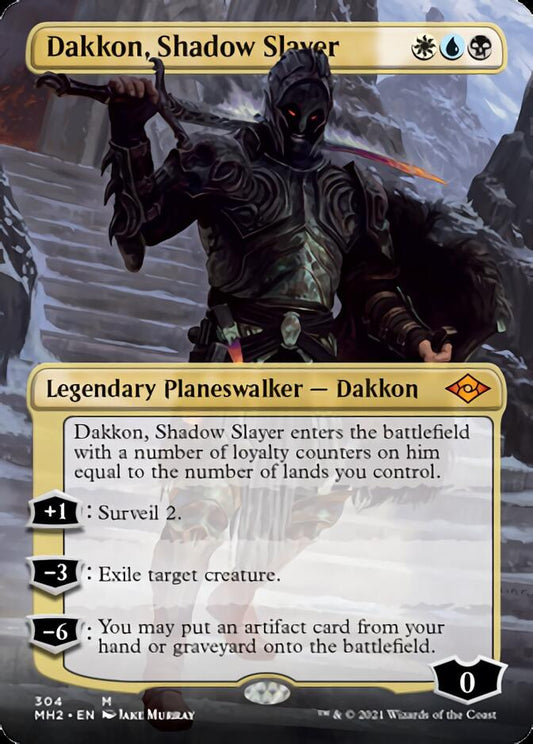 Dakkon, Shadow Slayer (Borderless) [Modern Horizons 2] [Foil]