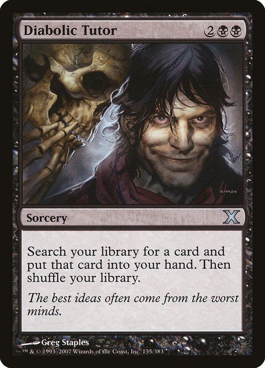 Diabolic Tutor [Tenth Edition] [Foil]