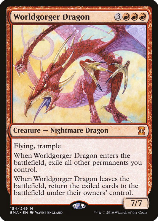 Worldgorger Dragon [Eternal Masters] [Foil]