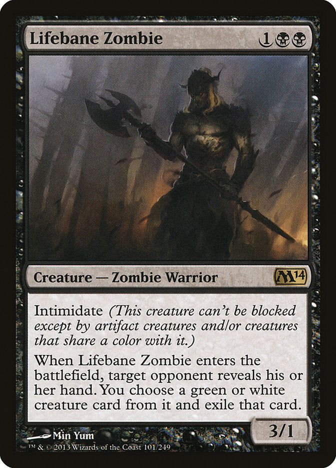 Lifebane Zombie [Core Set 2014] [Foil]
