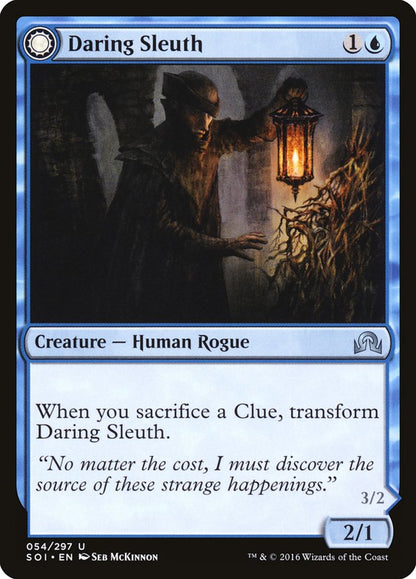 Daring Sleuth // Bearer of Overwhelming Truths [Shadows over Innistrad] [Foil]