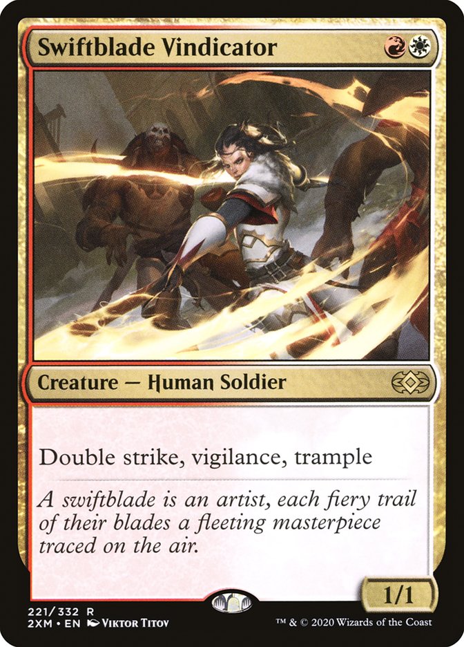 Swiftblade Vindicator [Double Masters] [Foil]