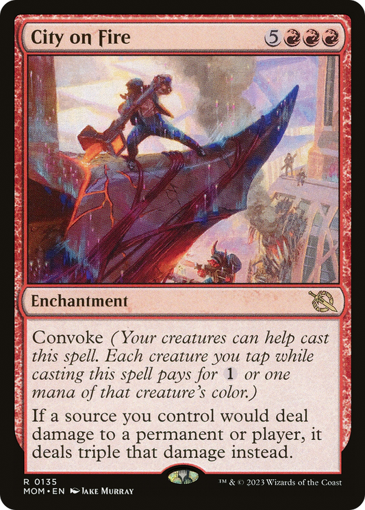 City on Fire [March of the Machine] [Foil]