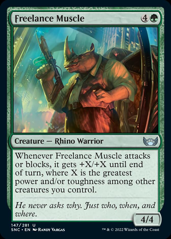 Freelance Muscle [Streets of New Capenna] [Foil]