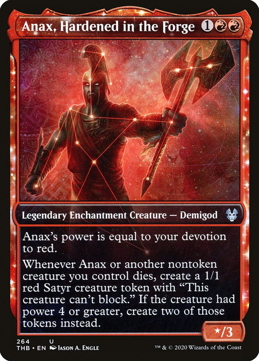 Anax, Hardened in the Forge (Showcase) [Theros Beyond Death] [Foil]