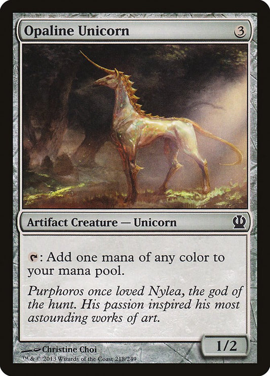 Opaline Unicorn [Theros] [Foil]