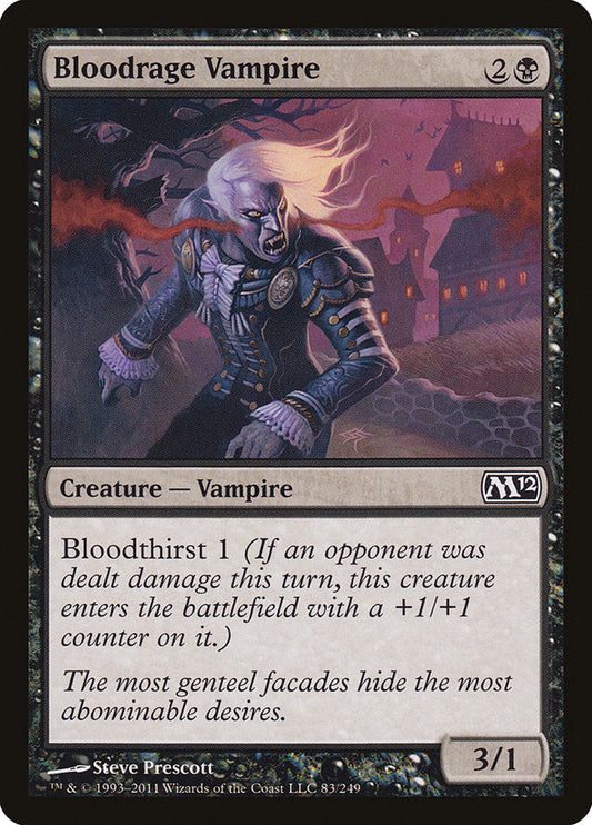 Bloodrage Vampire [Core Set 2012] [Foil]
