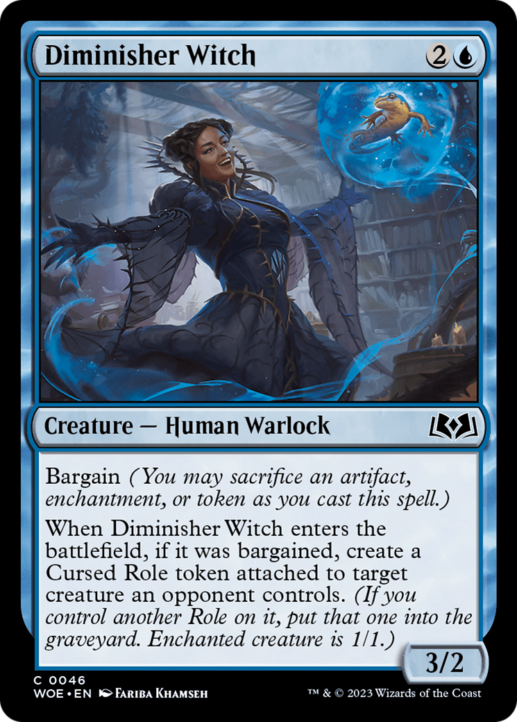 Diminisher Witch [Wilds of Eldraine] [Foil]