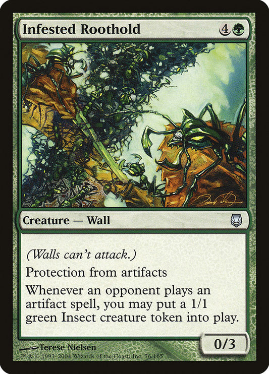 Infested Roothold [Darksteel] [Foil]