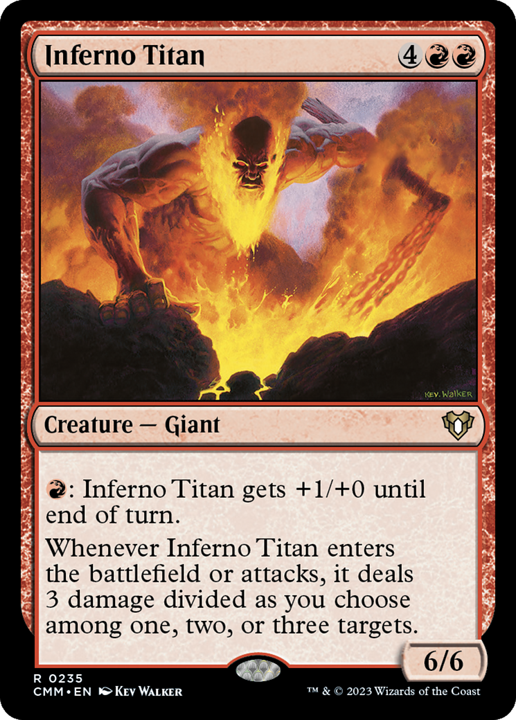 Inferno Titan [Commander Masters] [Foil]