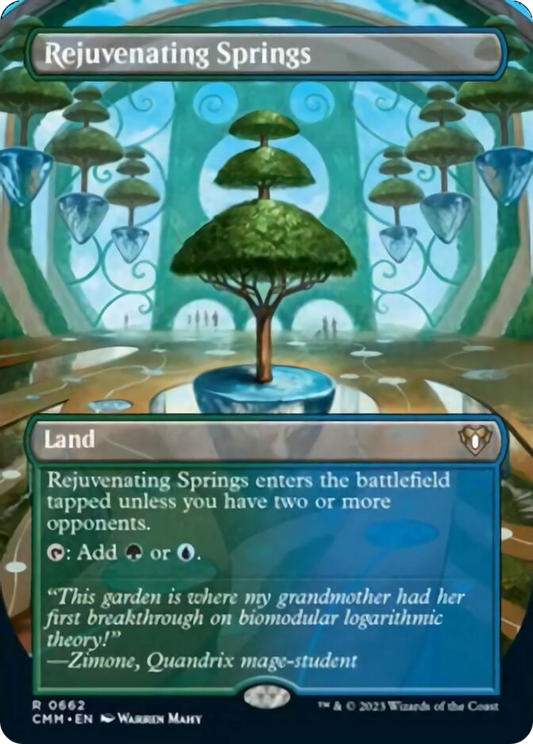 Rejuvenating Springs (Borderless Alternate Art) [Commander Masters] [Foil]