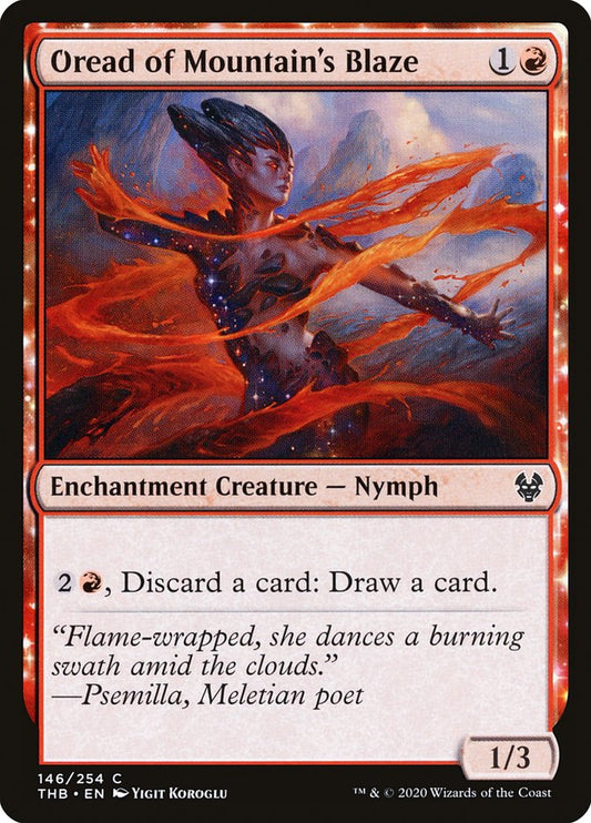 Oread of Mountain's Blaze [Theros Beyond Death] [Foil]