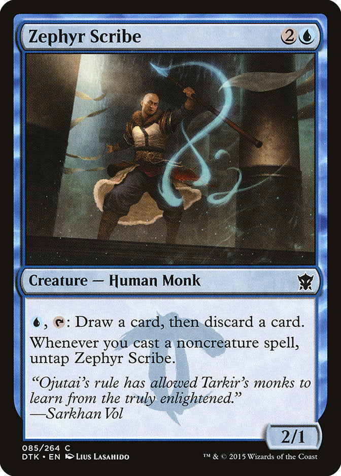 Zephyr Scribe [Dragons of Tarkir] [Foil]